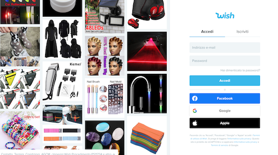 5 euro di sconto su Wish